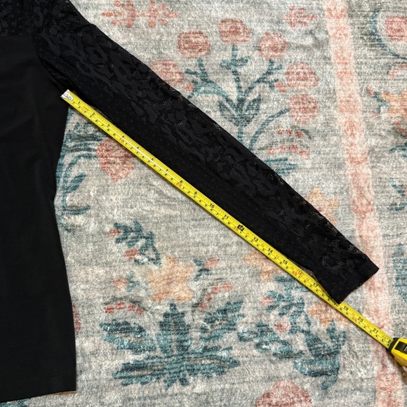 Anatomie Black Lace Detail Long Sleeve Top - Picture 8 of 11